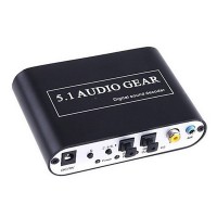 Playvision HDA-51A Digital Audio Decoder 5.1 Audio Gear DTS/AC-3/6CH Digital Audio Converter