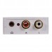 White Audio converter Digital to Analog 3.5mm Jack Toslink / SPDIF or Coaxial Digital Audio to Analog Audio HDA-2MB