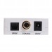White Audio converter Digital to Analog 3.5mm Jack Toslink / SPDIF or Coaxial Digital Audio to Analog Audio HDA-2MB