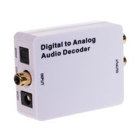 HDA212 Digital to Analog Audio Converter Mini Audio Decoder /Converts SPDIF Optical or Coaxial Digital PCM