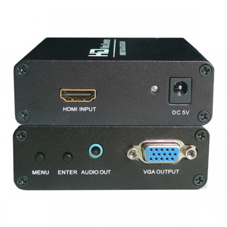 HDV337 HDMI to VGA Scaler Converter Box with HD HDMI Digital Signal