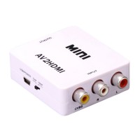 Bilins HDV-M615 Mini Size AV to HDMI Analog Composite Input to HDMI 1080p (60HZ) Output Converter Adapter