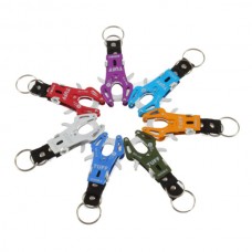 Metal Alloy Ornament Hung Mountaineering Buckle Clamper Key Ring Clipper Cabinet Hook Assorted Color