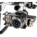 X-CAM X140B CF+Alloy 2 Axis Brushless Gimbal Two-Aixs FPV Camera Mount For Mini DSLR Camera