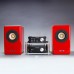 Aune X3 Multicolour Desktop 3 Full-range Speaker Hifi Mini Speaker Computer Speaker - Red