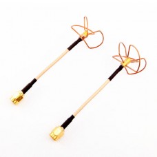 High Precision 5.8 GHz 5945MHz Ch8 Circular Polarized Antenna Pair - RP-SMA Plug