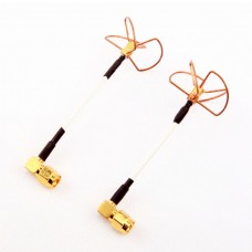 90 Degree High Precision 5.8 GHz 5645MHz Ch4 Circular Polarized Antenna Pair - SMA Plug