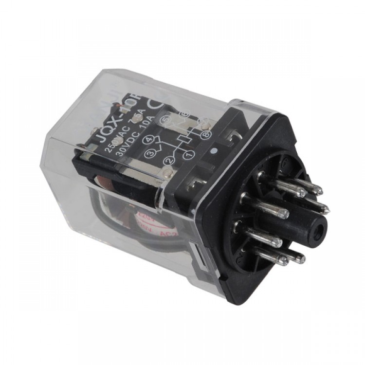 JQX-10F 2Z AC 220V Coil 10A 30V DC General Purpose Relay DPDT 8 Pin ...