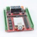 5 Axis 400KHZ Five Axis Stepper Motor Driver Breakout Board USB MACH3 USBCNC Interface Board for CNC Engraving Machine