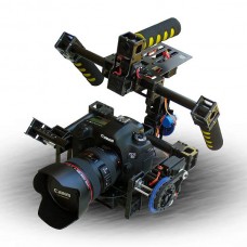 3-Axis Gimbal Stabilized Camera Mount Tile/Roll Multicopter Camera Photography PTZ with Servos