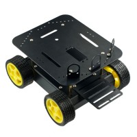 DFRobot Alloy 4 Wheel Drive Version A4WD Robotic Car Platform Compatible with Arduino 