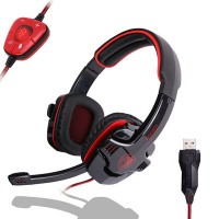 SADES SA-901 Stereo 7.1 Surround Game Headset Headband Headphone Microphone 