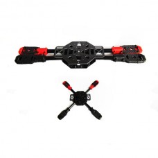 SAGA X400 Carbon+Glass Fiber Aircraft Fully Folding FPV Quadcopter w/ Landing Skid Gear