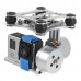 Silver CNC Brushless Camera Gimbal Mount with 2 LD2208 Brushless Motors For FPV Gopro 3 Photography