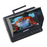 Lilliput 5.8GHz  Wireless 7" TFT LCD FPV Screen Aerial Photography Monitor W/ 5.8G Wireless Receiver For DV Video Film C300 5D2 5D3 / Red One
