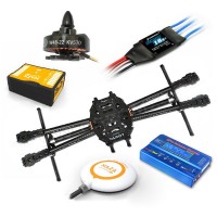 Tarot 650 FPV Quadcopter ARF Kit +Naza V2 Flight Controller +HL W4822 Motor /Hobbywing ESC+WFT07 Remote Controller