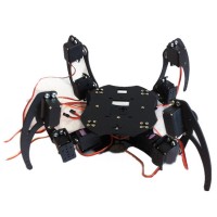 Aluminium Robot Beast Mount Kit 12 DOF Four Leg Spider Robotics Platform w/ Servo Horn Educational Toy