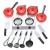 13 Set Kids Children Pretend Play Education Learn Kitchen Cookware Pot Pan Knife Christmas Gift