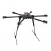 Flying 850mm High Strength Multi-Copter 22mm Carbon Fiber FPV Hexacopter Folding Multicopter w/ CF Landing Skid