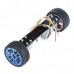 2WD Car High Torque JGA25-370 Metal DC Motor + 65mm Dia Tyre & 5mm Acrylic Board