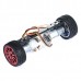 2WD Car High Torque JGA25-370 Metal DC Motor + 65mm Dia Tyre & 5mm Acrylic Board