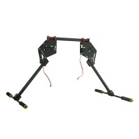 DIY Carbon Fiber Electronic Retractable Landing Gear Set Combo for 16mm Multicopter Aircraft 10kg Heavy Loading Type