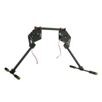 DIY Carbon Fiber Electronic Retractable Landing Gear Set Combo for 25mm Multicopter Aircraft 10kg Heavy Loading Type