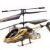 F105 Mini Avatar 4CH RC Remote Control Helicopter With Gyro LED Golden Children Toy