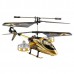 F105 Mini Avatar 4CH RC Remote Control Helicopter With Gyro LED Golden Children Toy