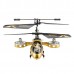 F105 Mini Avatar 4CH RC Remote Control Helicopter With Gyro LED Golden Children Toy