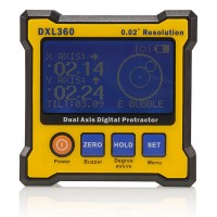 DXL360 Digital Protractor Inclinomet​er Angle Finder 5 side Magnet