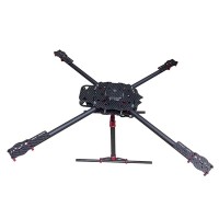 650mm Multicopter Carbon Fiber Aircraft Fully Full Folding FPV Quadcopter with CF Landing Skid