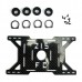 Glass+Carbon Fiber Anti-vibration Shock-absorbing Battery Mount Plate for DJI Spreading Wings S800