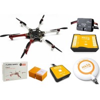 Dji Flame Wheel F550 ARF Naza M V2 w/ Gps Led Module Pmu Motor Esc & Prop FPV Multicopter