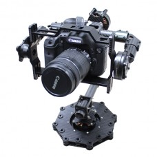 3-axis CF Brushless Gimbal Camera Mount PTZ w/ Alexmos Controller & Motor for 5D 7D Cameras FPV Aerial Photography