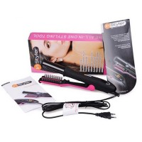 Ceramic Hair Straight Multi Tool LED Display Curling Tongs & Straighteners Wet Hot 360 deg Rotating Iron Hair Roller