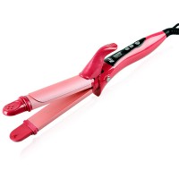 2 In 1 Hair Beauty Set/ Brand-New Style Lovely Pink Nano Titanium 32mm Hair Straightener And Hair Roller 