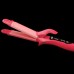 2 In 1 Hair Beauty Set/ Brand-New Style Lovely Pink Nano Titanium 32mm Hair Straightener And Hair Roller 