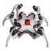 18 DOF Silver Aluminium Hexapod Spider Six 3DOF Legs Robot Frame Kit with Ball Bearing Fully Compatible with Arduino