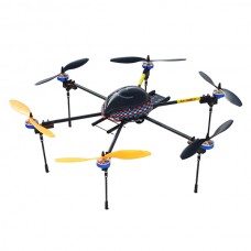 LOTUSRC T700G FPV Foldable Hexacopter ARF Retractable Landing Skid RC Flyer + Flight Controller w/ Motors & ESC Prop