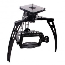Glass Fiber Pan 3 Axis Synchronous Belt Drive Aerial PTZ Zoom Camera Mount Gimbal