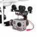 X-CAM X100B Two-axis Aluminum Brushless Gimbal Camera Mount PTZ for DJI Phantom Gopro Camera 