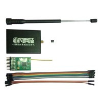 433Mhz 20KM Remote Control Power Adjustable Transmitter + Receiver FPV TX/RX Set Black