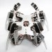 Silver Alum Alloy Hexapod Spider Six Legs Robot Frame Kit Matt 3DOF 