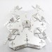 Silver Alum Alloy Hexapod Spider Six Legs Robot Frame Kit Matt 3DOF 