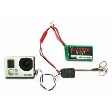 Clover Antenna+200MW 5.8G5.8G 200mW AV Wireless Transmitter 8CH Video FPV Dual AV output 500M-white