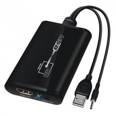 LKV325 USB2.0 to HDMI DVI Converter 1080P HDTV Projector 3.5mm Audio Cable For PC