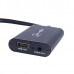 LKV325 USB2.0 to HDMI DVI Converter 1080P HDTV Projector 3.5mm Audio Cable For PC