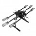 X-CAM Multi-Rotor Copter CF6-Mini Collapsible Folding Hexacopter +Plastic Landing Skid for Gopro & Mini DSLR FPV