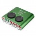 XOX KX2 KX-2 Net Singer USB External Sound Card Network K Song + Microphone & Small Gift - Green